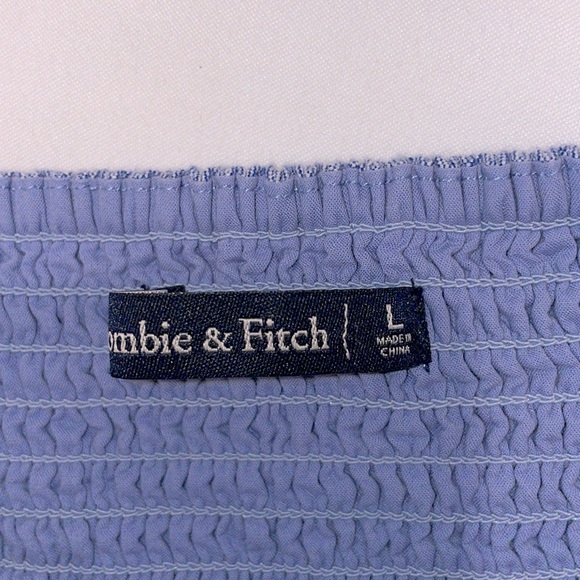 Abercrombie & Fitch Blue Tank Top with Buttons - Size L - Picture 3 of 4